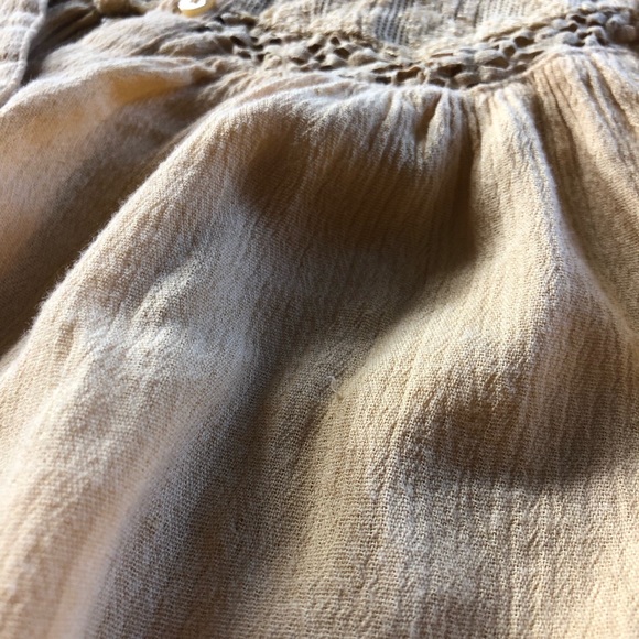 American Eagle gold mustard yellow button front tank top - Picture 10 of 13